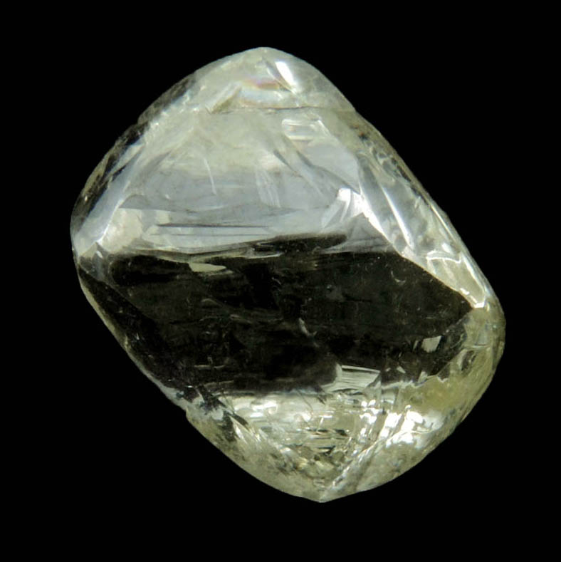 Diamond (3.66 carat gem-quality cuttable yellow octahedral diamond) from Northern Cape Province, South Africa