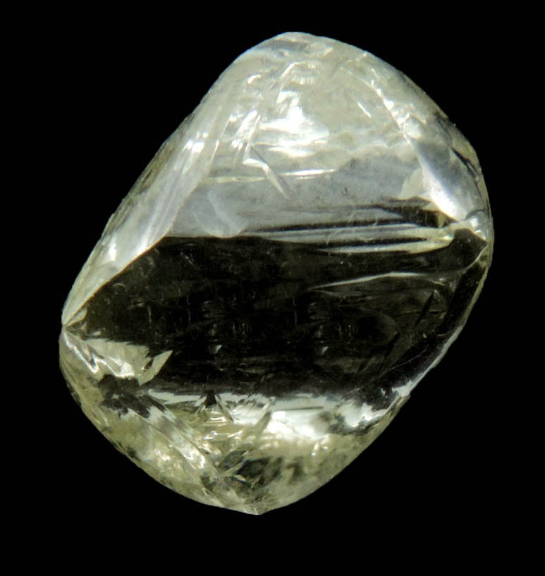 Diamond (3.66 carat gem-quality cuttable yellow octahedral diamond) from Northern Cape Province, South Africa