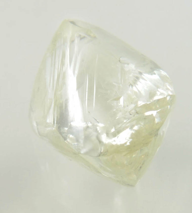 Diamond (3.66 carat gem-quality cuttable yellow octahedral diamond) from Northern Cape Province, South Africa