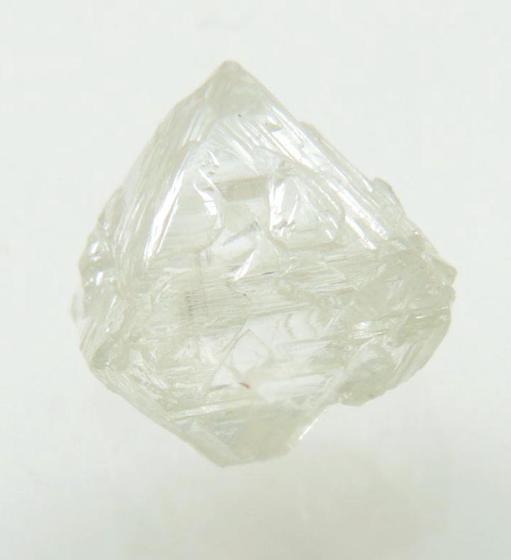 Diamond (2.65 carat gem-quality cuttable pale-yellow octahedral rough diamond) from Jericho Mine, Nunavut, Canada