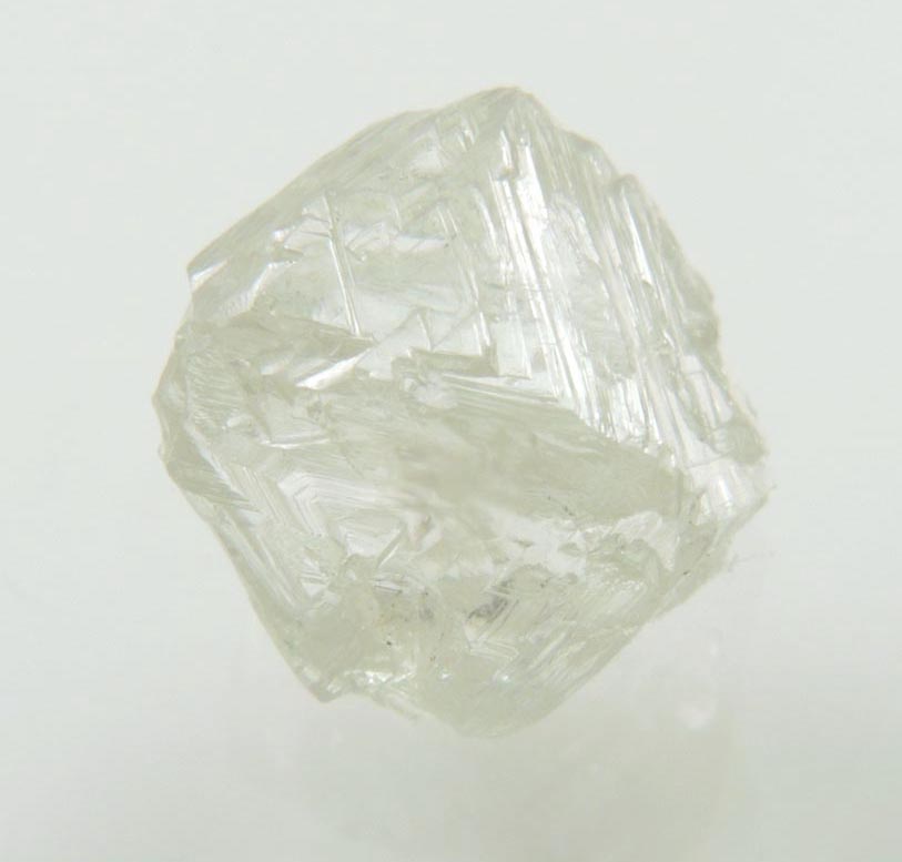 Diamond (2.65 carat gem-quality cuttable pale-yellow octahedral rough diamond) from Jericho Mine, Nunavut, Canada