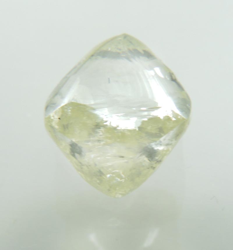 Diamond (2.12 carat gem-grade cuttable pale-yellow octahedral crystal) from Premier Mine, Gauteng Province, South Africa