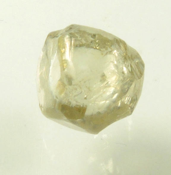 Diamond (1.61 carat cuttable yellow-green cubo-octahedral rough uncut diamond) from Jwaneng Mine, Naledi River Valley, Botswana