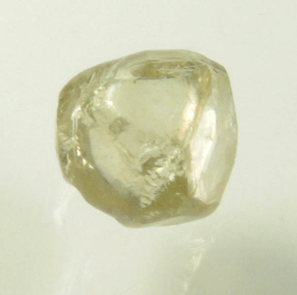 Diamond (1.61 carat cuttable yellow-green cubo-octahedral rough uncut diamond) from Jwaneng Mine, Naledi River Valley, Botswana