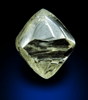 Diamond (1.76 carat cuttable flawless pale-yellow octahedral uncut diamond) from Matto Grosso, Brazil