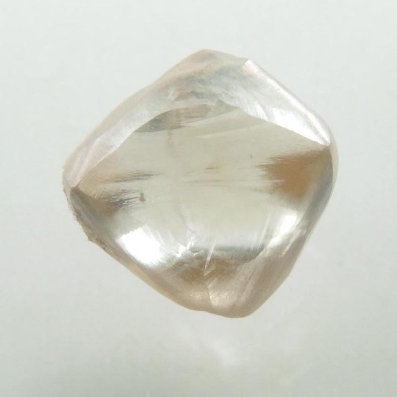 Diamond (1.76 carat brown octahedral uncut diamond) from Vaal River Mining District, Northern Cape Province, South Africa