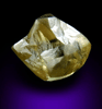Diamond (1.71 carat fancy yellowish-green irregular rough diamond) from Almazy Anabara Mine, Sakha Republic, Siberia, Russia