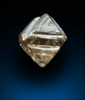 Diamond (0.14 carat brown octahedral crystal) from Fuxian, Lianing Province, China