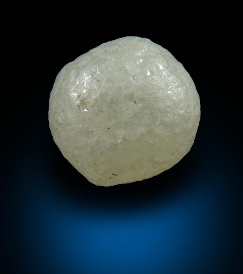 Diamond (2.79 carat gray spherical ballas crystal) from Paraguassu River District, Bahia, Brazil