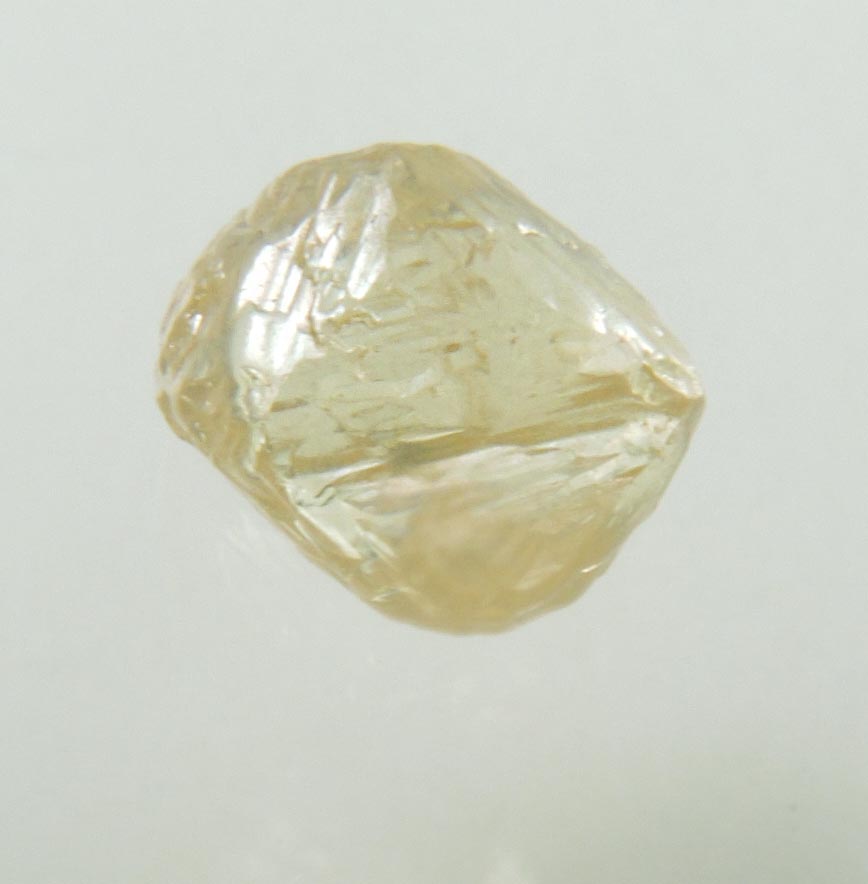 Diamond (0.72 carat cuttable fancy-yellow octahedral uncut diamond) from Northern Cape Province, South Africa