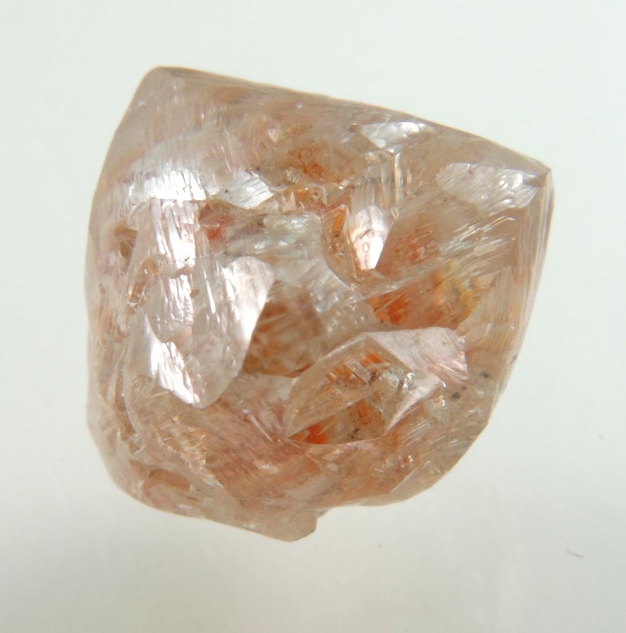 Diamond (7.32 carat fancy red-brown octahedral crystal) from Mirny, Sakha (Yakutia) Republic, Siberia, Russia