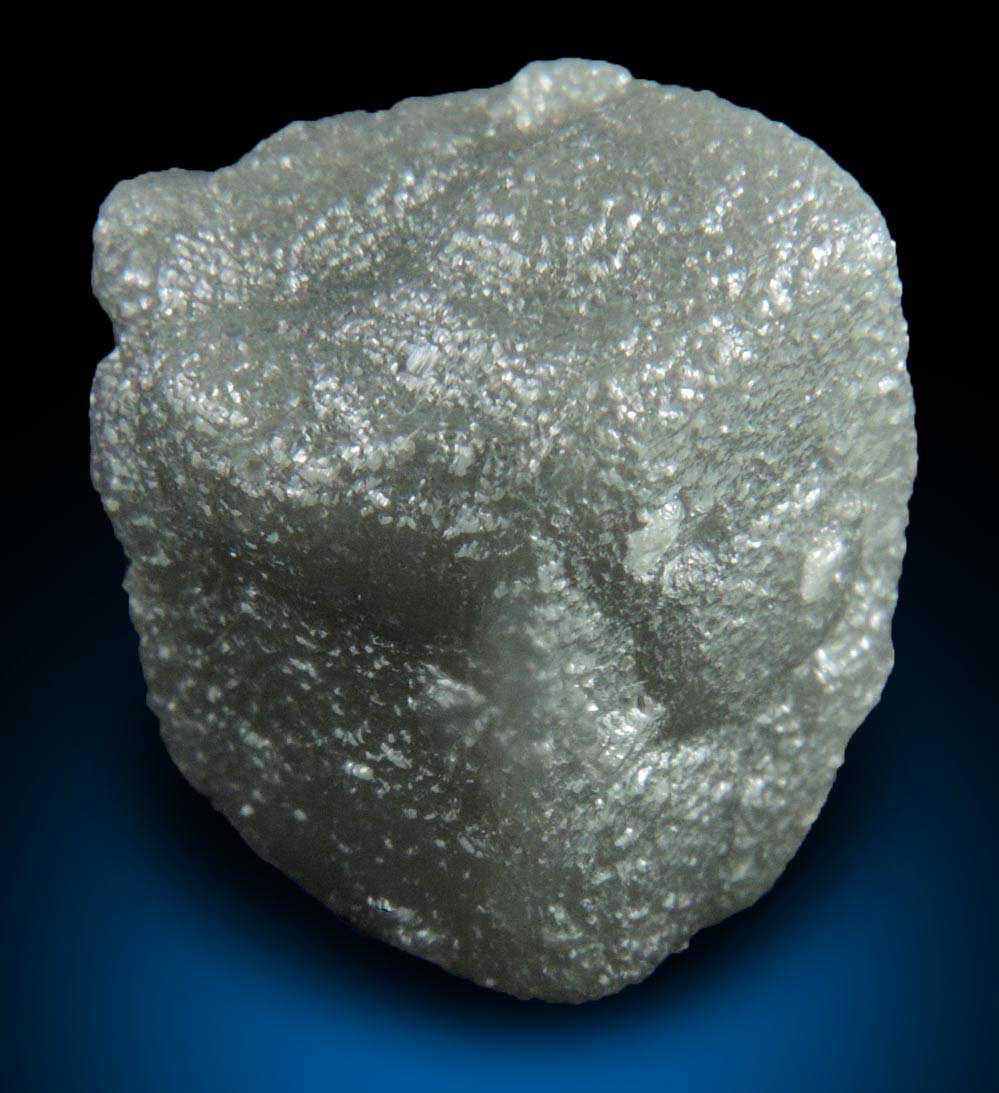 Diamond (20.07 carat gray cubic rough diamond cluster) from Mbuji-Mayi, 300 km east of Tshikapa, Democratic Republic of the Congo