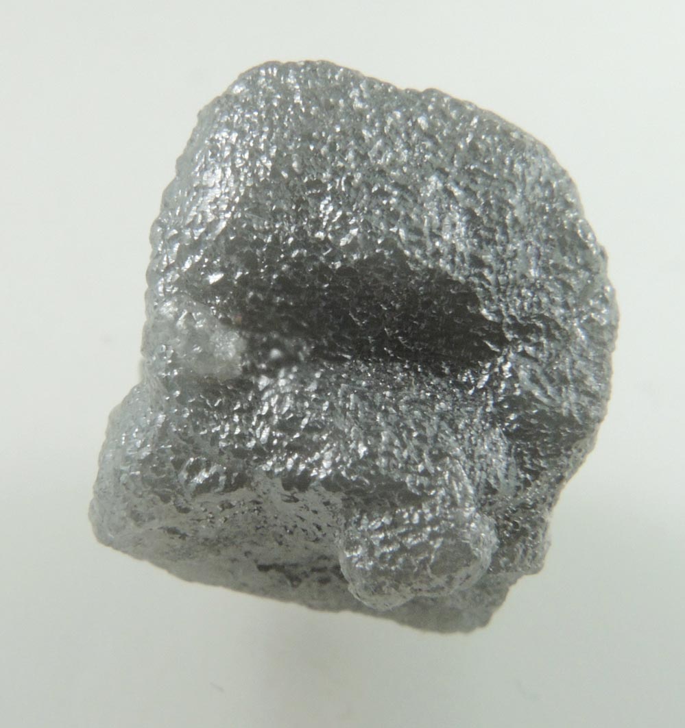 Diamond (20.07 carat gray cubic rough diamond cluster) from Mbuji-Mayi, 300 km east of Tshikapa, Democratic Republic of the Congo