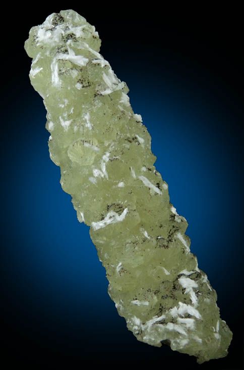 Laumontite on Prehnite pseudomorph after Anhydrite from Upper New Street Quarry, Paterson, Passaic County, New Jersey