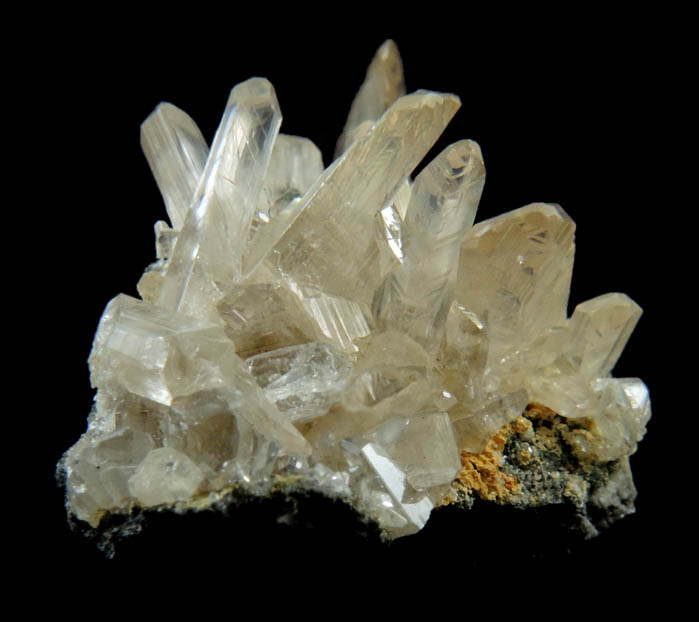 Cerussite (V-twinned crystals) from Touissit Mine, 21 km SSE of Oujda, Jerada Province, Oriental, Morocco