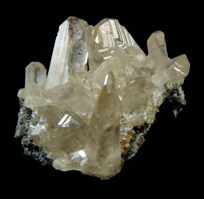 Cerussite (V-twinned crystals) from Touissit Mine, 21 km SSE of Oujda, Jerada Province, Oriental, Morocco