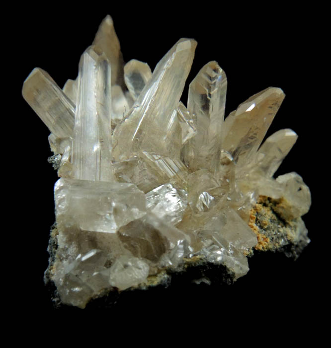 Cerussite (V-twinned crystals) from Touissit Mine, 21 km SSE of Oujda, Jerada Province, Oriental, Morocco