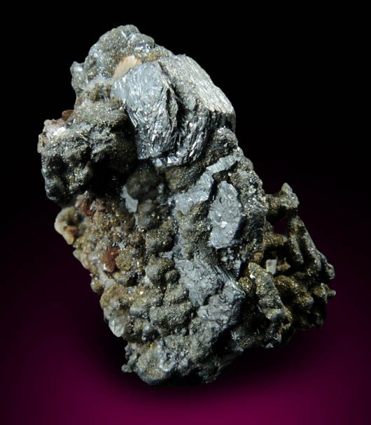 Polybasite, Acanthite, Chalcopyrite from Guanajuato Silver Mining District, Guanajuato, Mexico