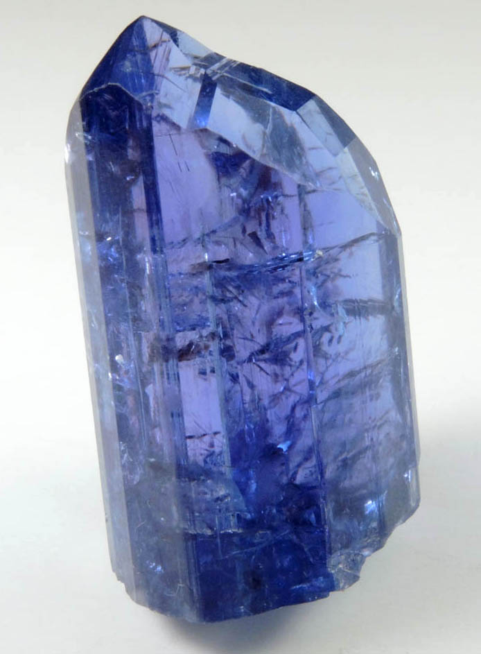 Tanzanite Crystal (blue gem variety of the mineral Zoisite) from Karo Mine, Merelani Hills, western slope of Lelatama Mountains, Arusha Region, Tanzania (Type Locality for Tanzanite)