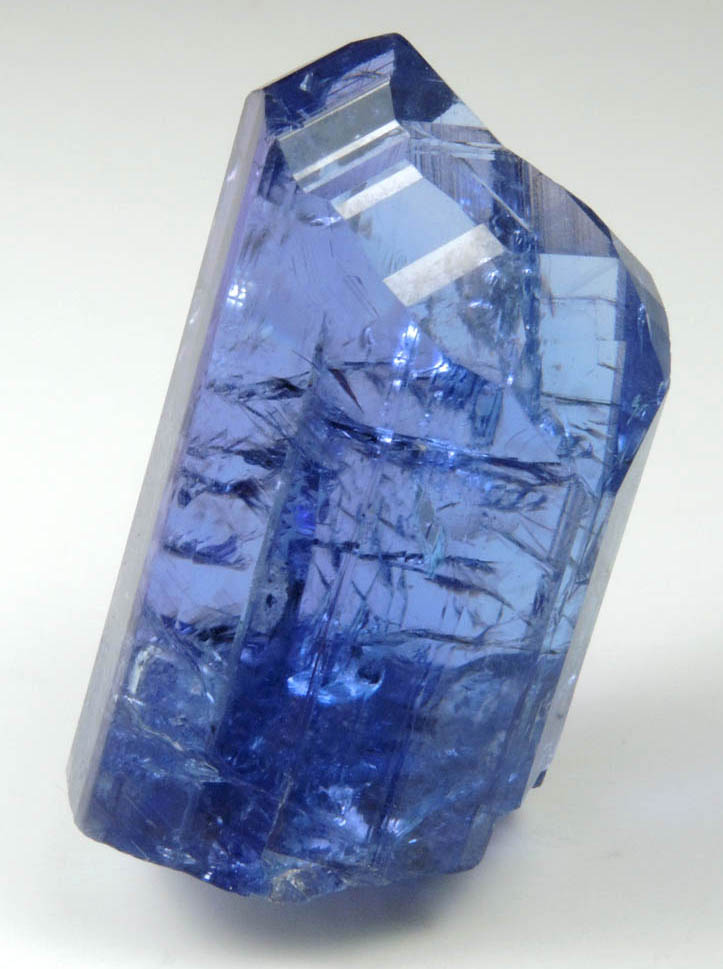 Tanzanite Crystal (blue gem variety of the mineral Zoisite) from Karo Mine, Merelani Hills, western slope of Lelatama Mountains, Arusha Region, Tanzania (Type Locality for Tanzanite)