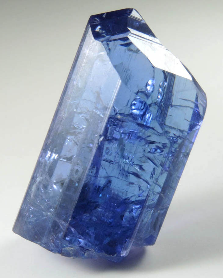 Tanzanite Crystal (blue gem variety of the mineral Zoisite) from Karo Mine, Merelani Hills, western slope of Lelatama Mountains, Arusha Region, Tanzania (Type Locality for Tanzanite)