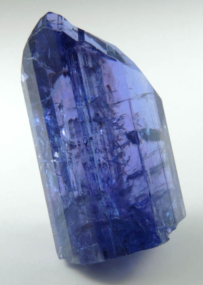 Tanzanite Crystal (blue gem variety of the mineral Zoisite) from Karo Mine, Merelani Hills, western slope of Lelatama Mountains, Arusha Region, Tanzania (Type Locality for Tanzanite)