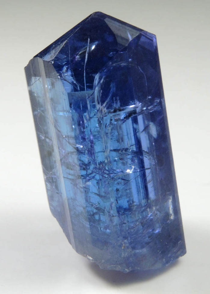 Tanzanite Crystal (blue gem variety of the mineral Zoisite) from Karo Mine, Merelani Hills, western slope of Lelatama Mountains, Arusha Region, Tanzania (Type Locality for Tanzanite)