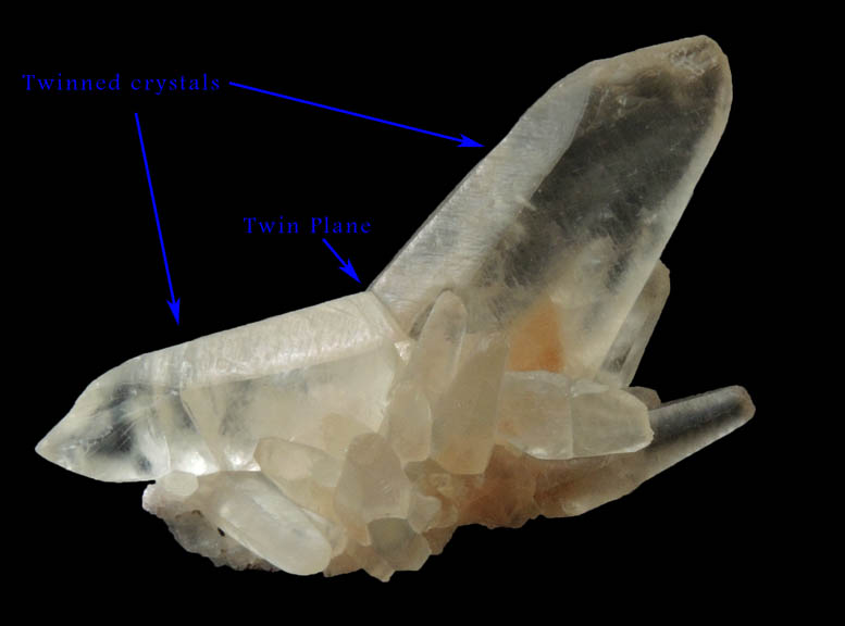 Calcite (twinned crystals) from Huancano District, Pisco, Ica Department, Peru