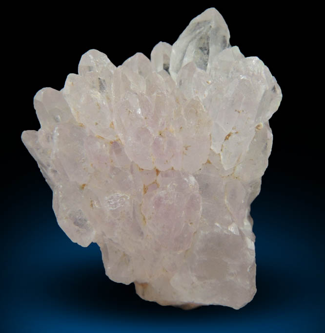 Quartz var. Rose Quartz crystals from Alto da Pitorra, Laranjeiras, Galilia, Minas Gerais, Brazil