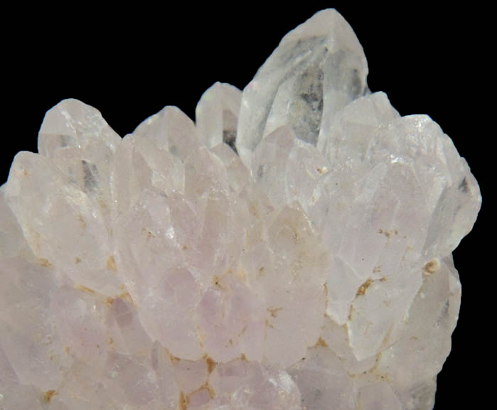 Quartz var. Rose Quartz crystals from Alto da Pitorra, Laranjeiras, Galilia, Minas Gerais, Brazil