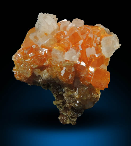 Wulfenite, Calcite, Mimetite from Sierra de Los Lamentos, Chihuahua, Mexico