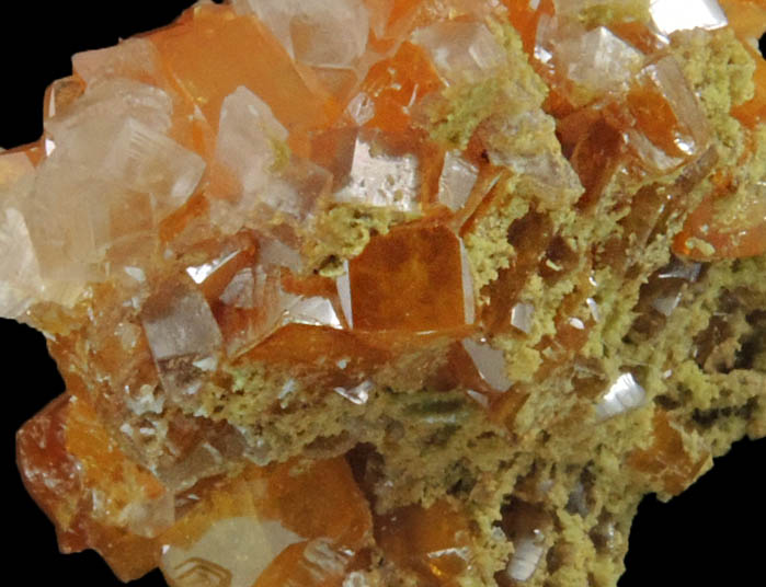 Wulfenite, Calcite, Mimetite from Sierra de Los Lamentos, Chihuahua, Mexico