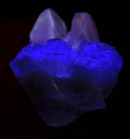 Fluorite with Calcite from railroad cut near Thomaston Dam, Litchfield County, Connecticut