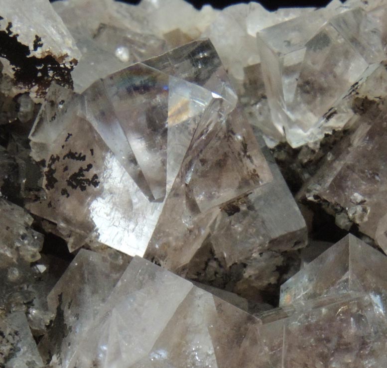 Fluorite (interpenetrant-twinned crystals) with Quartz from Heights Mine, Westgate, Weardale District, County Durham, England