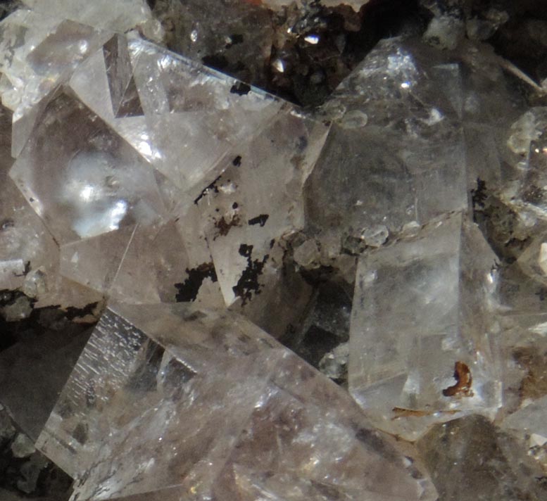 Fluorite (interpenetrant-twinned crystals) with Quartz from Heights Mine, Westgate, Weardale District, County Durham, England