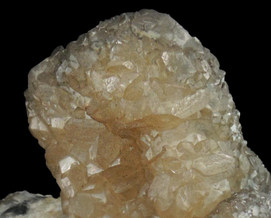 Smithsonite pseudomorphs after unknown with Galena inclusions from Tsumeb Mine, Otavi-Bergland District, Oshikoto, Namibia
