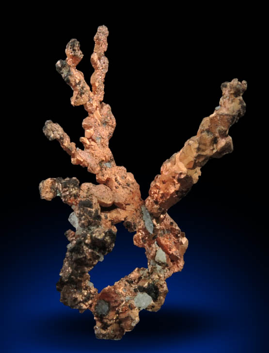 Copper (naturally crystallized native copper) from Keweenaw Peninsula Copper District, Michigan