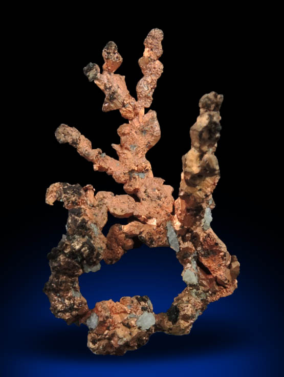 Copper (naturally crystallized native copper) from Keweenaw Peninsula Copper District, Michigan