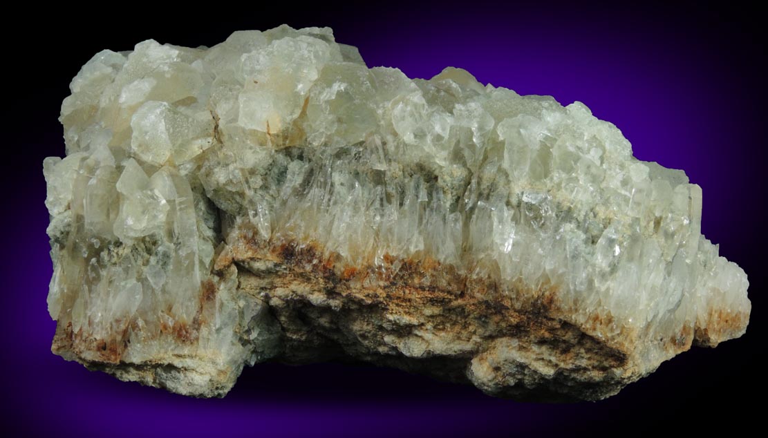 Fluorite over Quartz from William Wise Mine, Westmoreland, Cheshire County, New Hampshire