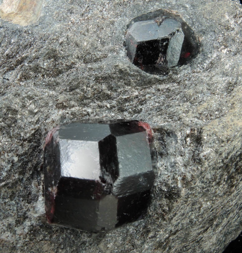 Almandine Garnet from Garnet Ledge, east shore of Stikine River Delta, 11 km north of Wrangell, Alaska