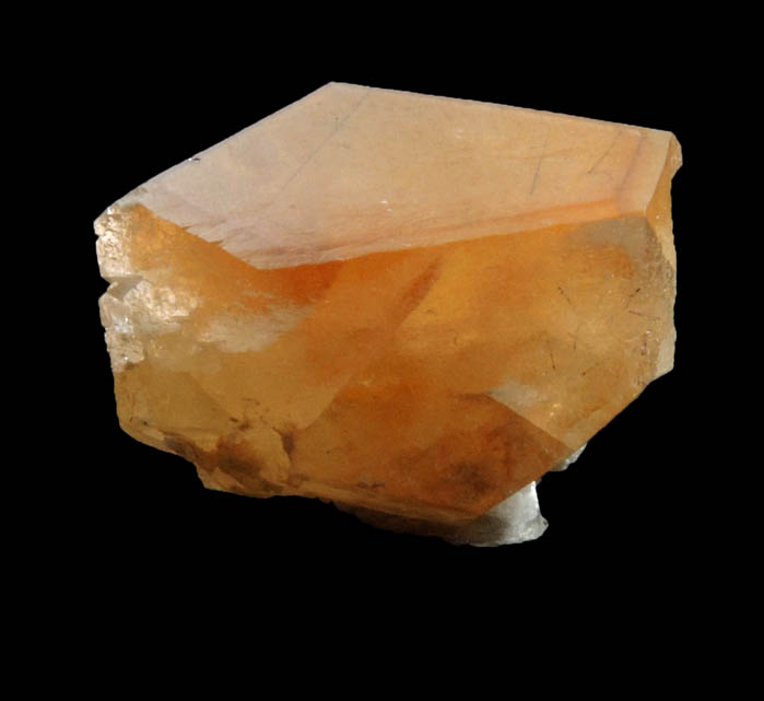 Calcite with Millerite inclusions from Corydon Crushed Stone Quarry, Harrison County, Indiana