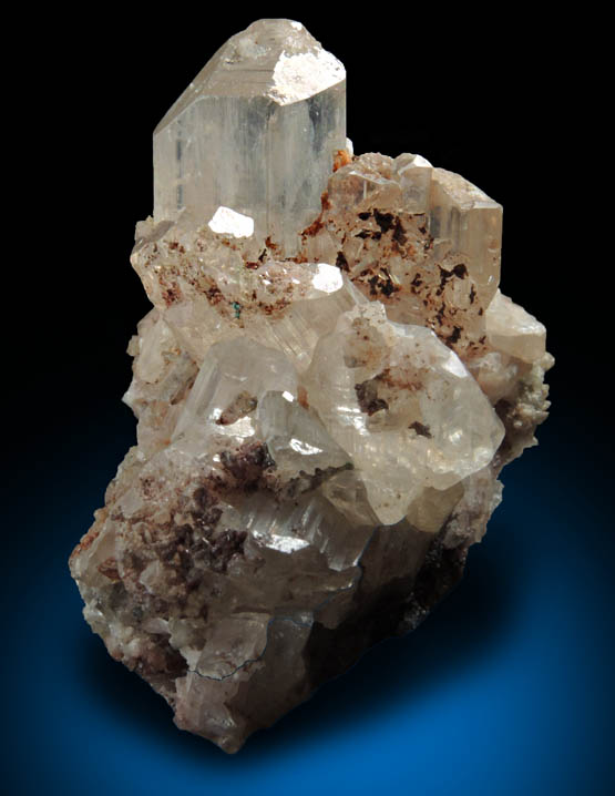 Cerussite (V-twinned crystals) from Mammoth Mine, Tiger District, Pinal County, Arizona