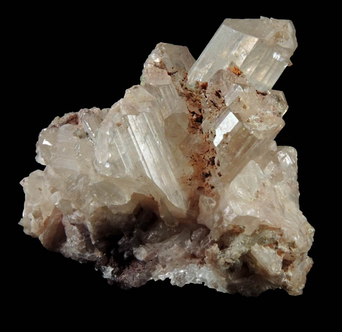 Cerussite (V-twinned crystals) from Mammoth Mine, Tiger District, Pinal County, Arizona