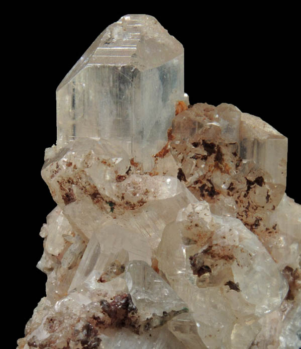 Cerussite (V-twinned crystals) from Mammoth Mine, Tiger District, Pinal County, Arizona