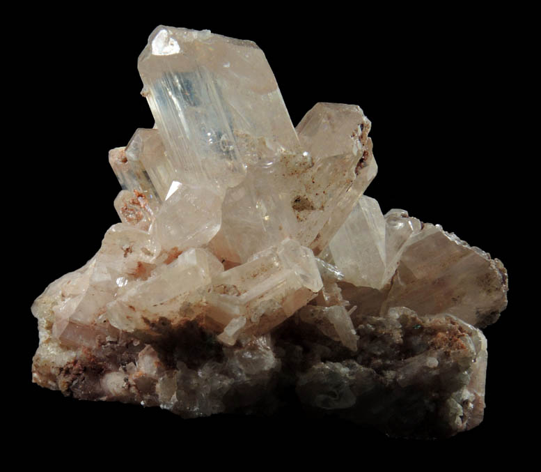 Cerussite (V-twinned crystals) from Mammoth Mine, Tiger District, Pinal County, Arizona