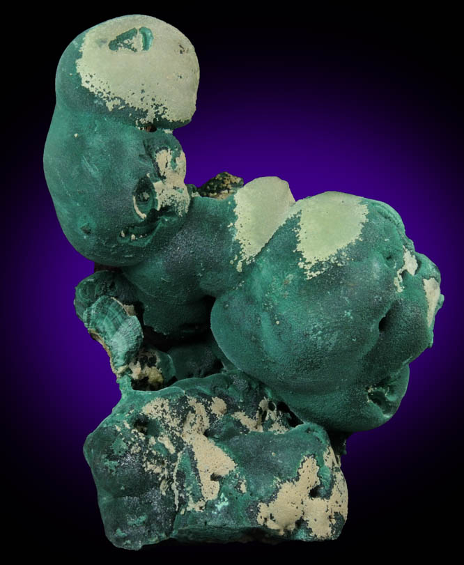 Pyromorphite on Malachite from Brown's Prospect, Rum Jungle, 61 km south of Darwin, Northern Territory, Australia