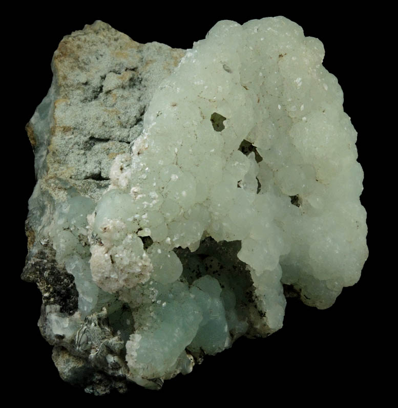 Prehnite pseudomorphs after Anhydrite plus Babingtonite with Actinolite alteration from Prospect Park Quarry, Prospect Park, Passaic County, New Jersey