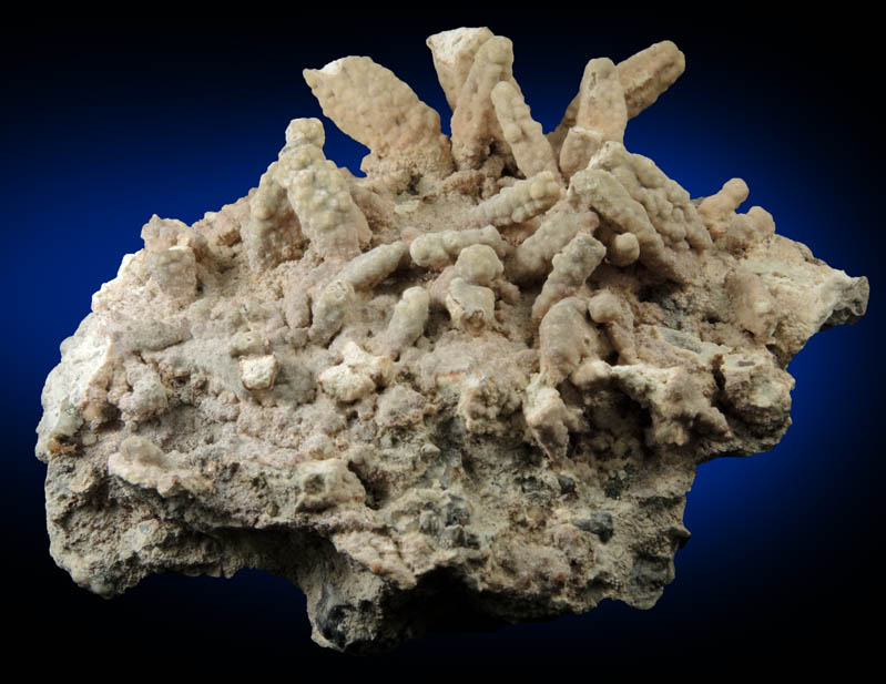 Anhydrite with Aragonite coating from Vandermade Quarry (Prospect Park Quarry), Prospect Park, Passaic County, New Jersey