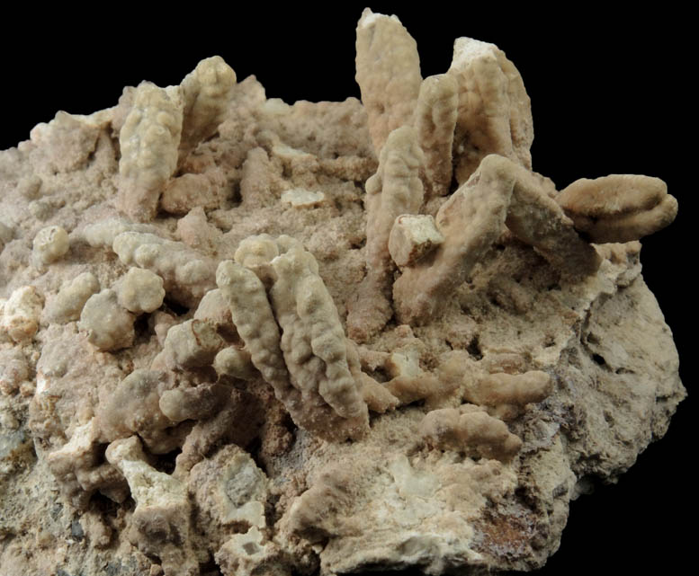 Anhydrite with Aragonite coating from Vandermade Quarry (Prospect Park Quarry), Prospect Park, Passaic County, New Jersey