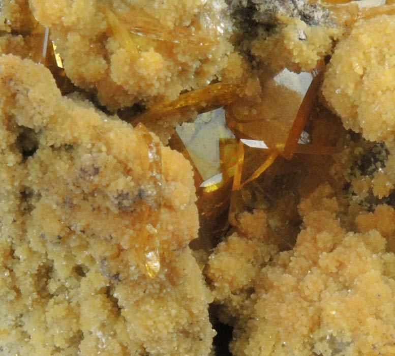 Mimetite with Wulfenite from San Francisco Mine, Cerro Prieto, north of Cucurpe, Sonora, Mexico